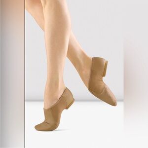 NEW BLOCH women's pulse jazz shoes in tan leather